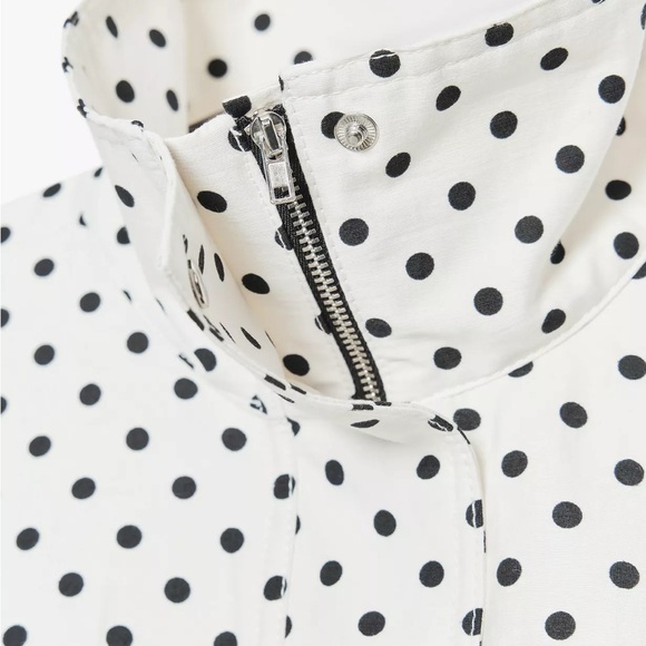 NWT Zara Polka Dot Bomber Jacket - Picture 5 of 5